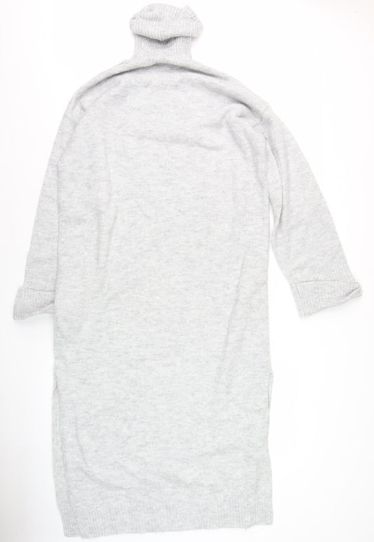 In The Style Women's Grey Knit Jumper Dress 14-16
