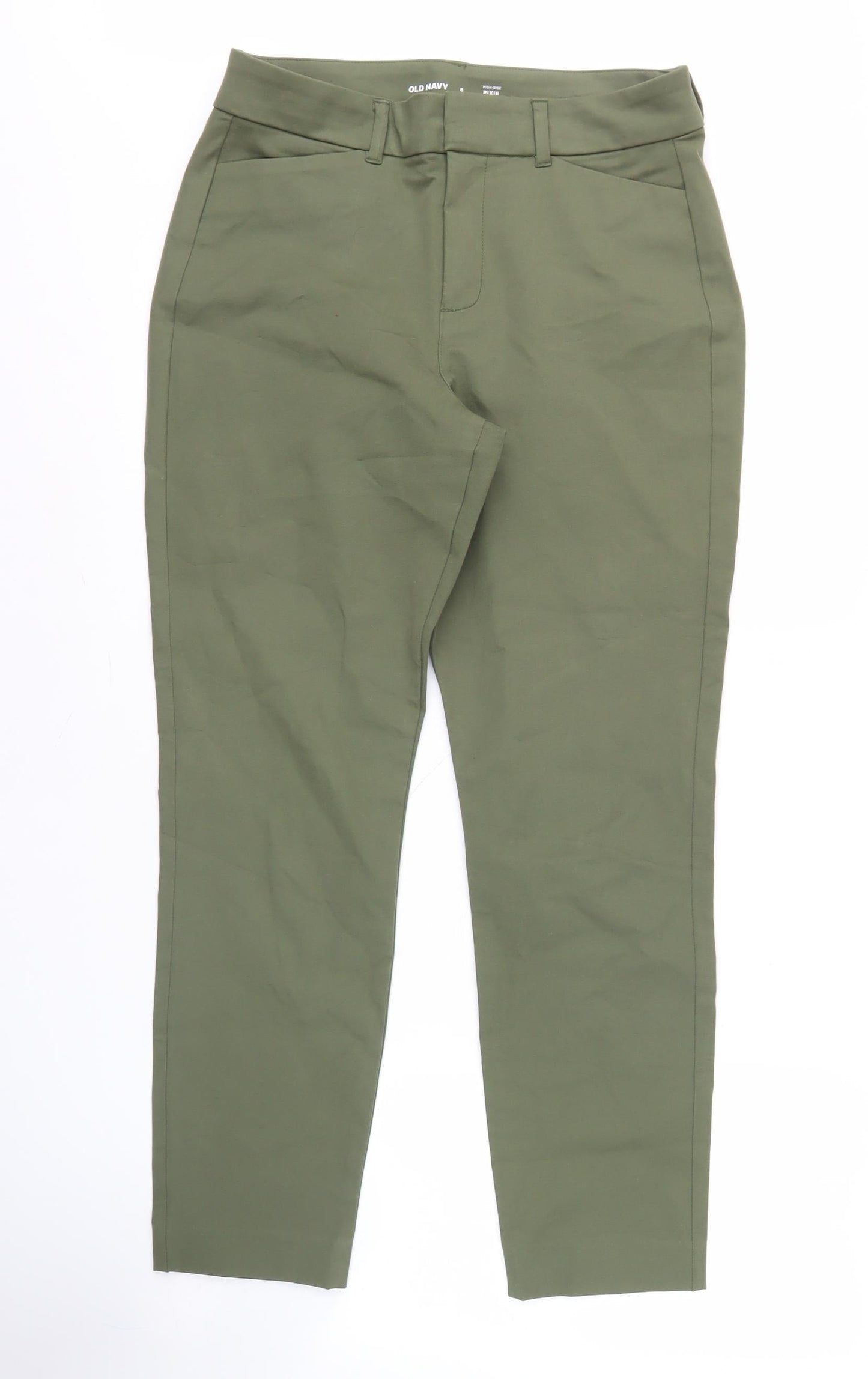 Old Navy Green Women's High-Rise Slim Trousers Size 8