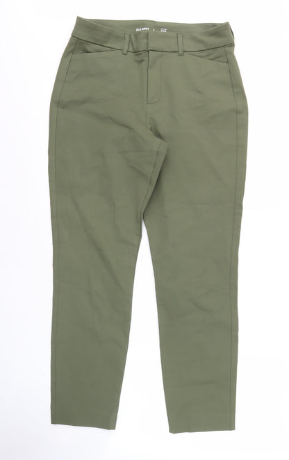Old Navy Green Women's High-Rise Slim Trousers Size 8