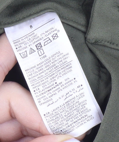 Old Navy Green Women's High-Rise Slim Trousers Size 8