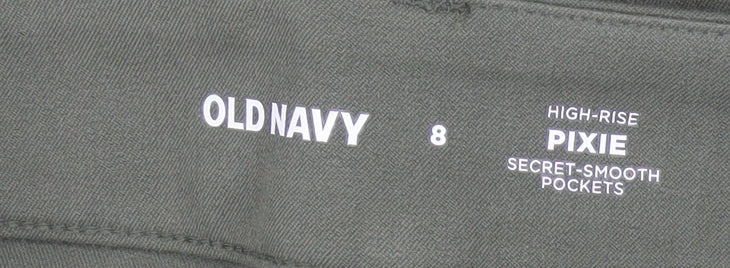 Old Navy Green Women's High-Rise Slim Trousers Size 8