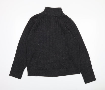 Kensington Dockside Men's Black XL Henley Jumper