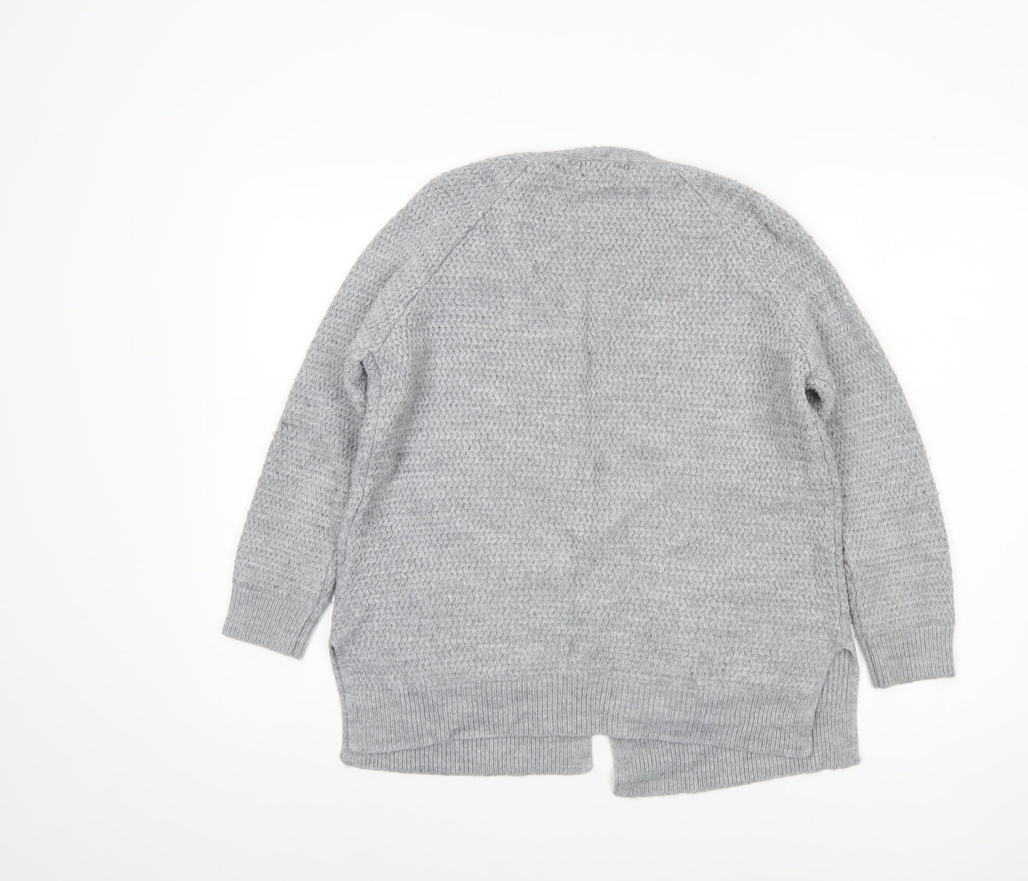 Womens UK Size 10 Fat Face Grey Cardigan Jumper
