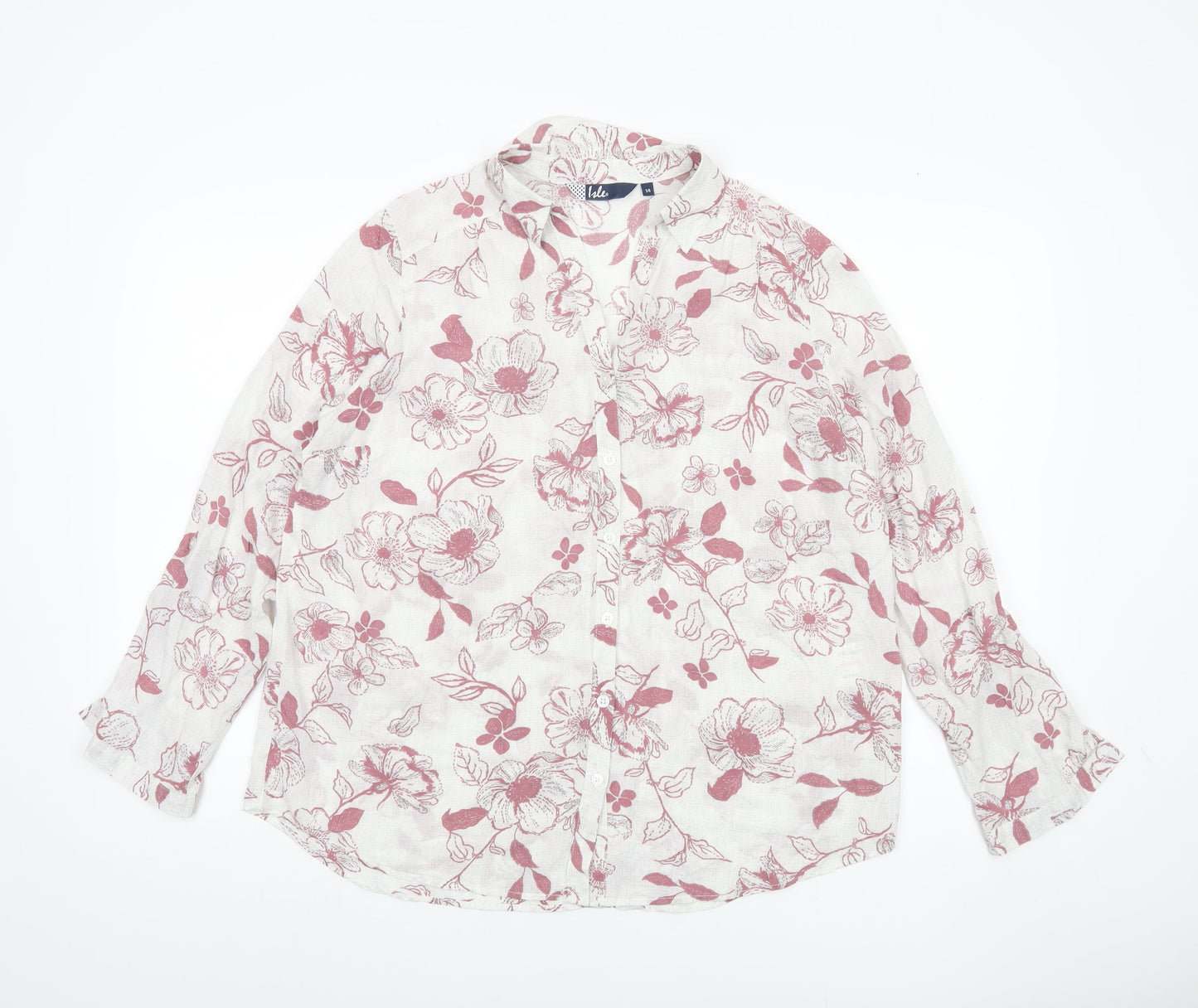 Isle Women's Multicoloured Floral Blouse, Size 14