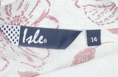 Isle Women's Multicoloured Floral Blouse, Size 14