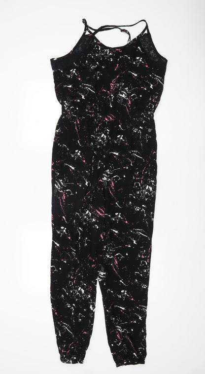 Superdry Women's Black Sleeveless Jumpsuit L