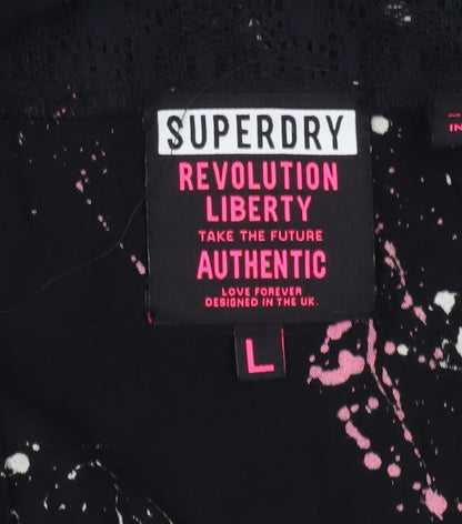 Superdry Women's Black Sleeveless Jumpsuit L