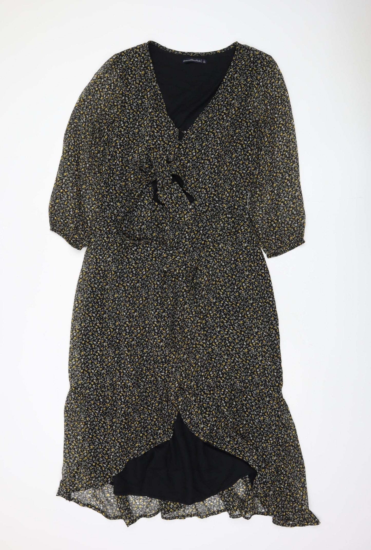 Abercrombie & Fitch Women's Floral Wrap Dress L