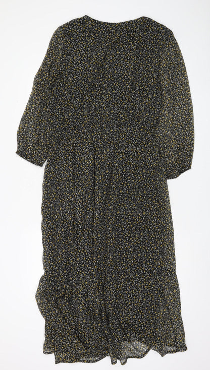 Abercrombie & Fitch Women's Floral Wrap Dress L