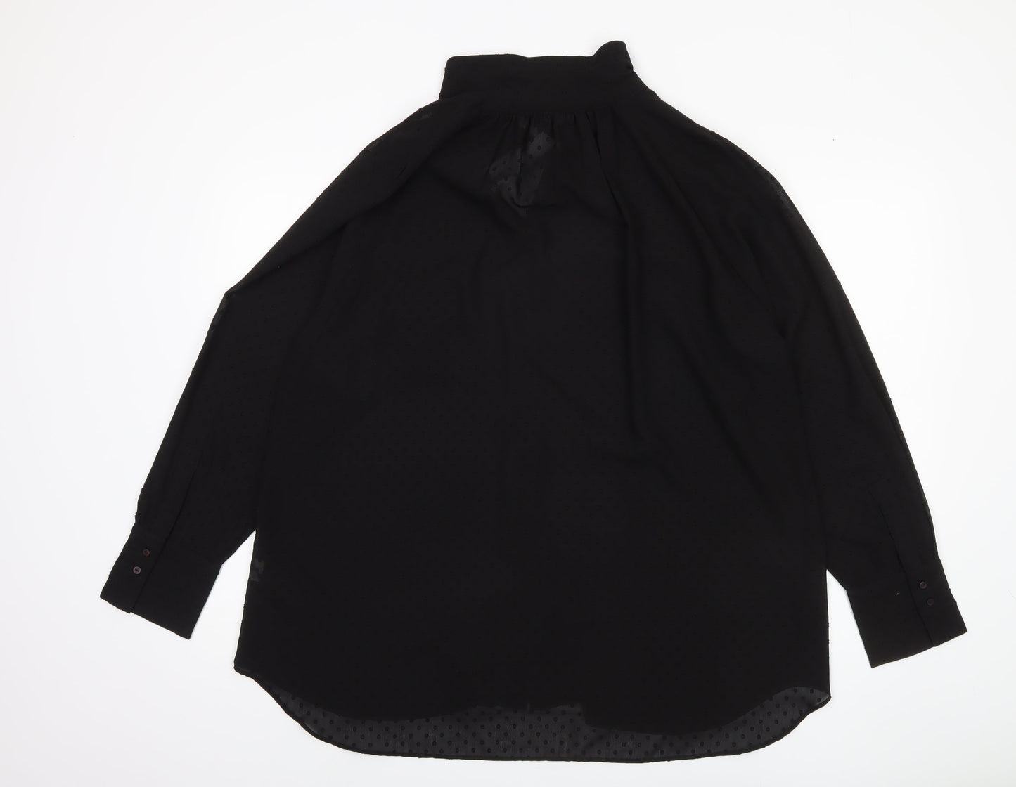 Womens UK Size XL Zara Black  Button-Up