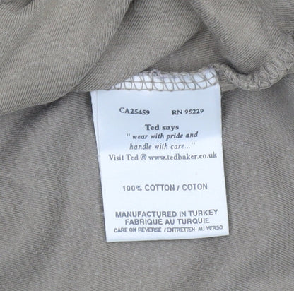 Ted Baker Men’s Beige Long Sleeve T-Shirt, Size L