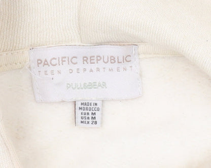 Teens UK Size 12 Pull&Bear Beige Pullover Hoodie