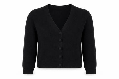 Womens UK Size 8 Stradivarius Black Cardigan Jumper