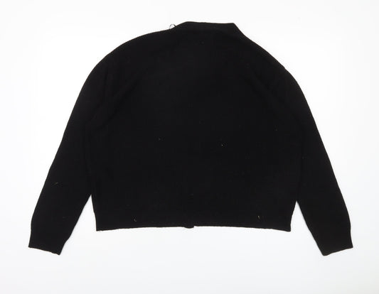 Womens UK Size 8 Stradivarius Black Cardigan Jumper