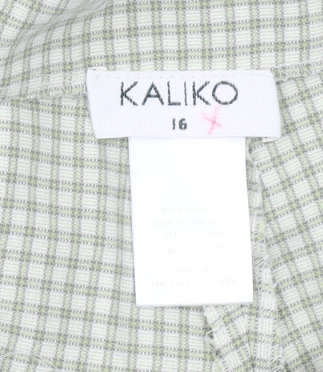 Womens UK Size 16 Kaliko Regular Fit  Green Trousers