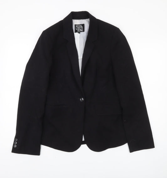 Debenhams Women's Black Blazer Size 12 Business Formal