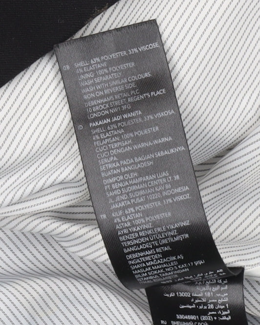 Debenhams Women's Black Blazer Size 12 Business Formal