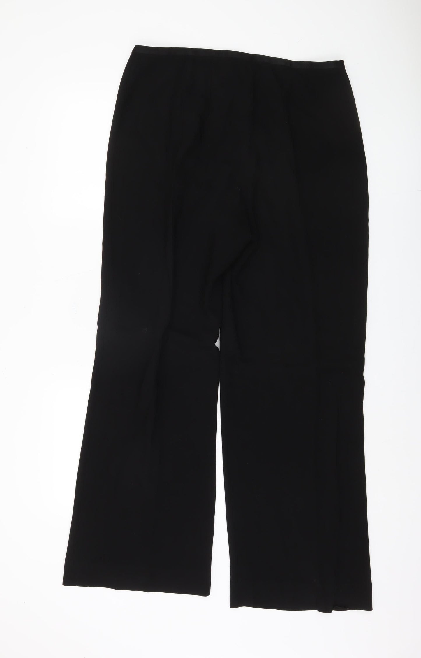 CC Women's Black Wide-Leg Trousers Size 14