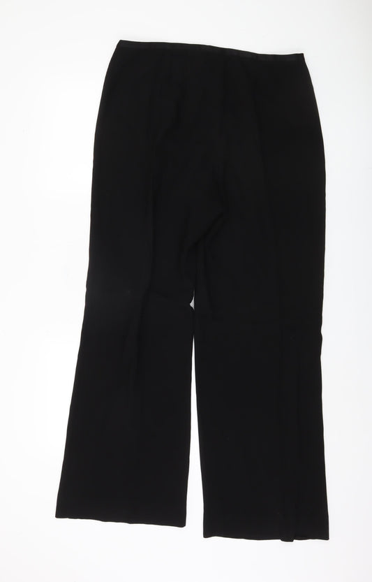 CC Women's Black Wide-Leg Trousers Size 14