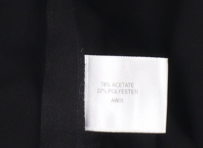 CC Women's Black Wide-Leg Trousers Size 14