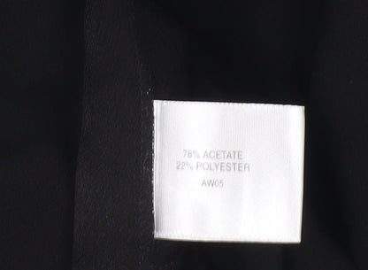 CC Women's Black Wide-Leg Trousers Size 14