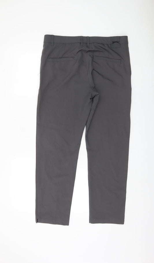 Slazenger Men's Black XL Straight Trousers