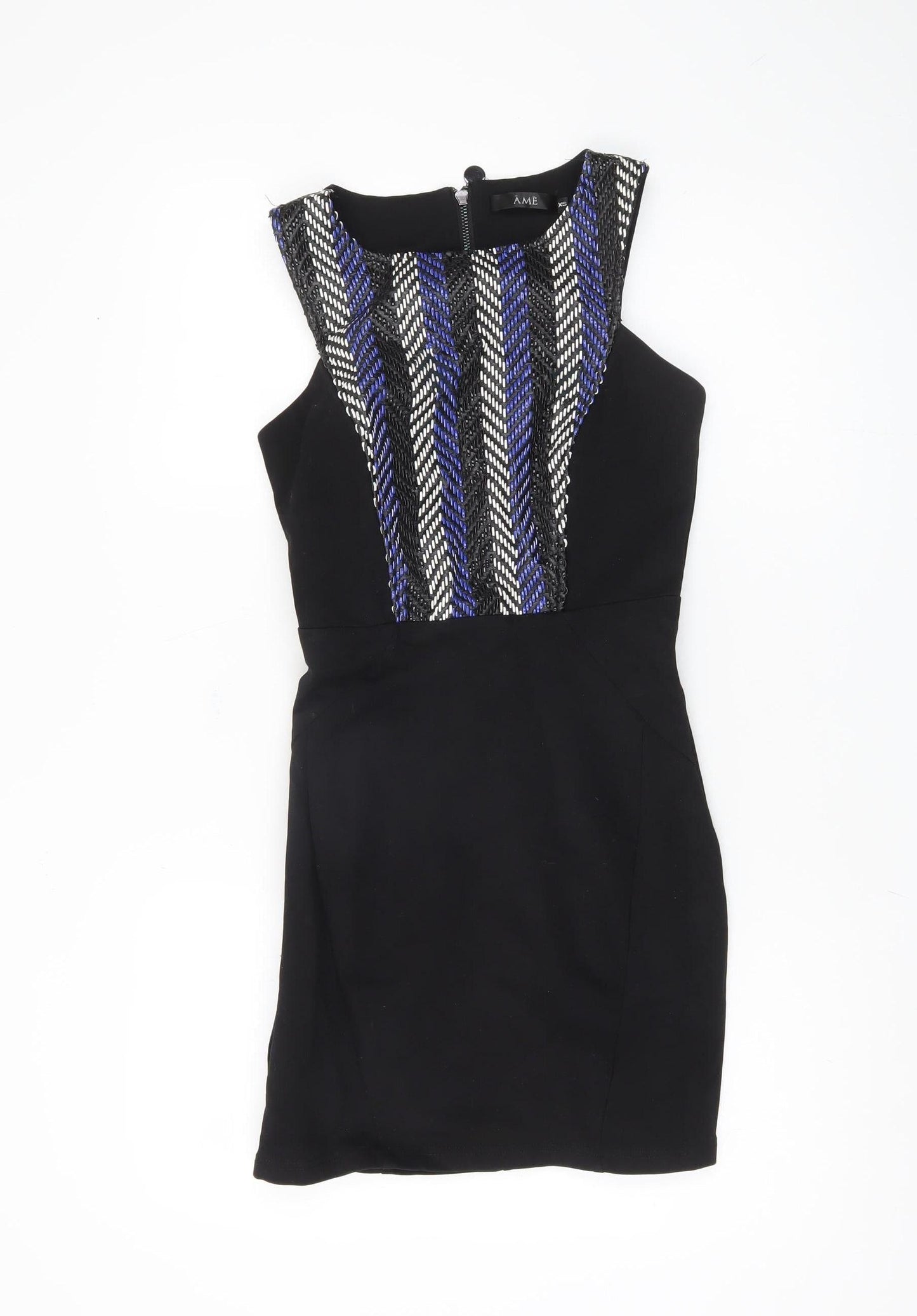 ÂME Women's Black XS Bodycon Mini Dress