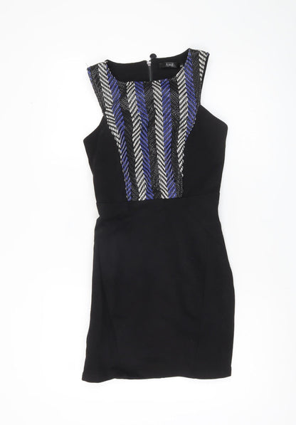 ÂME Women's Black XS Bodycon Mini Dress
