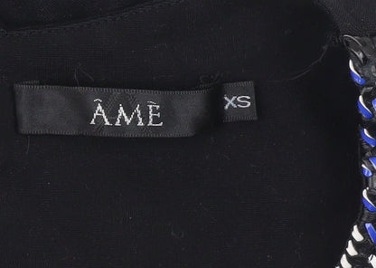 ÂME Women's Black XS Bodycon Mini Dress