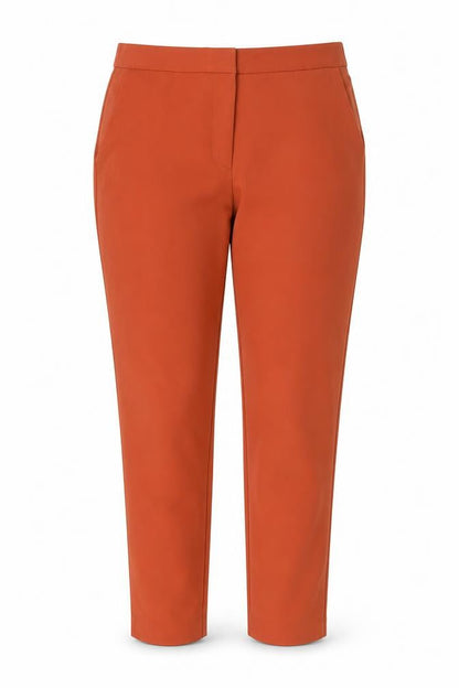 Womens UK Size 12 Topshop Regular Fit Casual Workwear Orange Trousers