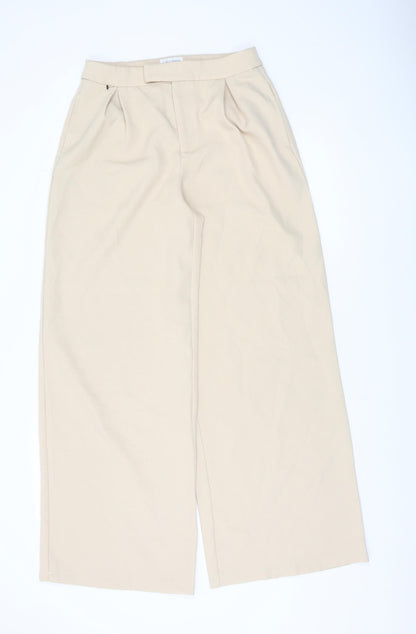 In The Style Women's Beige Wide-Leg Trousers Size 10