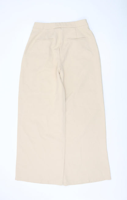 In The Style Women's Beige Wide-Leg Trousers Size 10