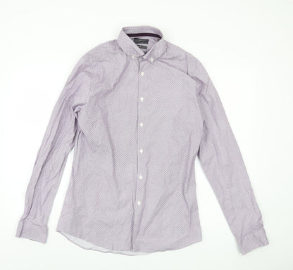 Marks and Spencer Men's Multicoloured 15 Button-Up Shirt