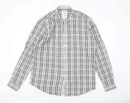 Springfield Men's Multicoloured XL Plaid Button-Up Shirt