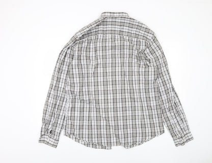 Springfield Men's Multicoloured XL Plaid Button-Up Shirt
