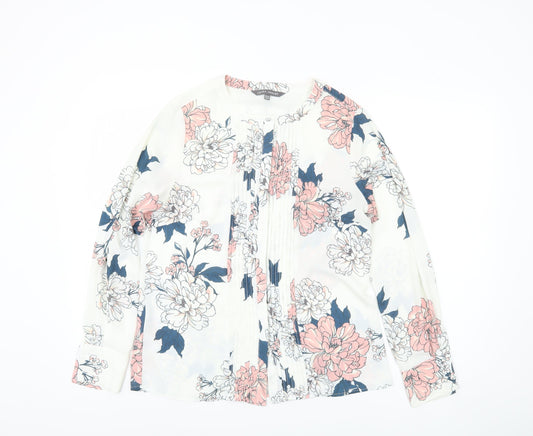 Laura Ashley Women's Floral Blouse Size 10 Multicoloured