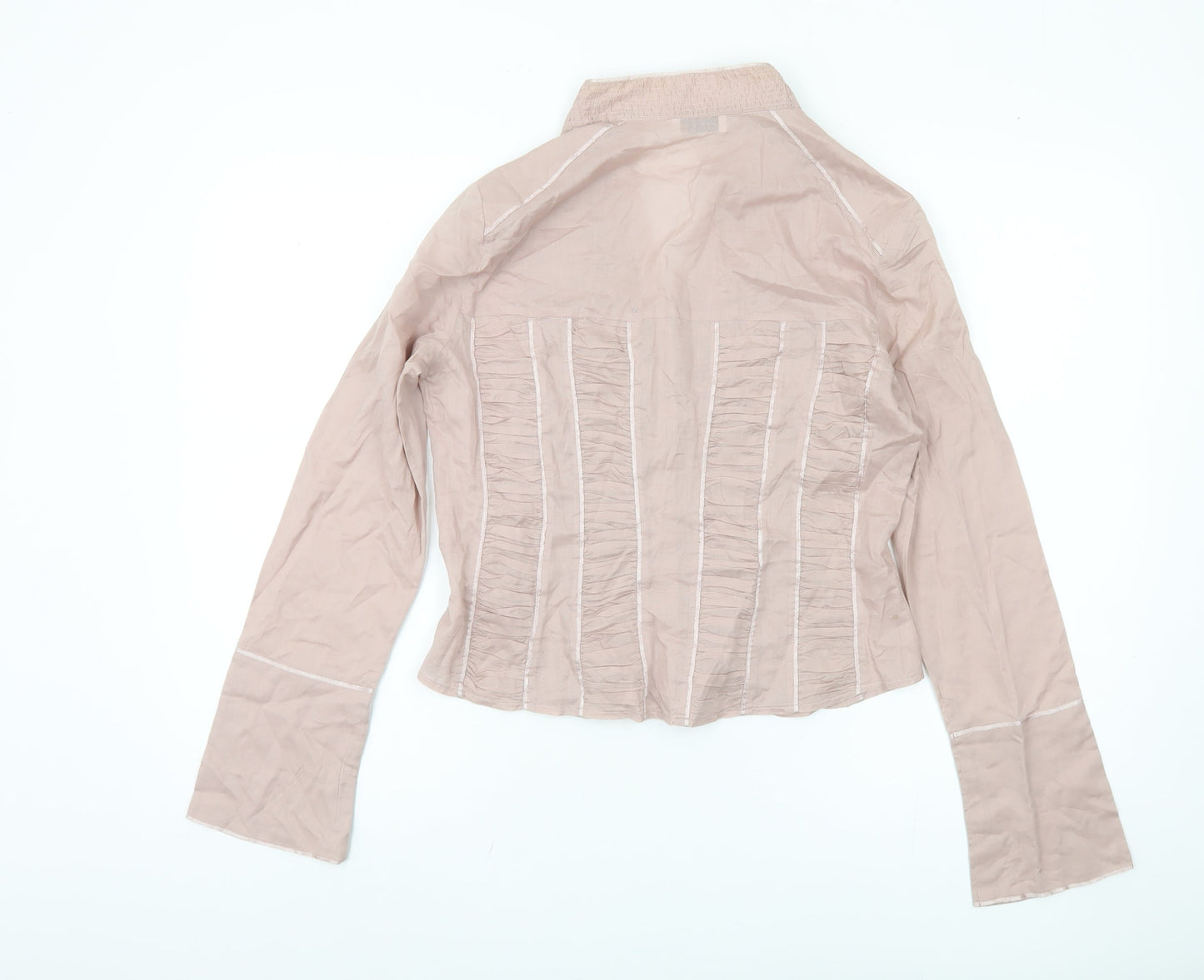 Womens UK Size 12 Linea Beige  Blouse