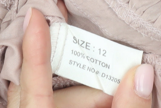 Womens UK Size 12 Linea Beige  Blouse