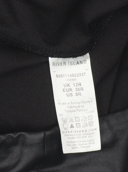Womens UK Size 12 River Island  Leggings Black Leggings