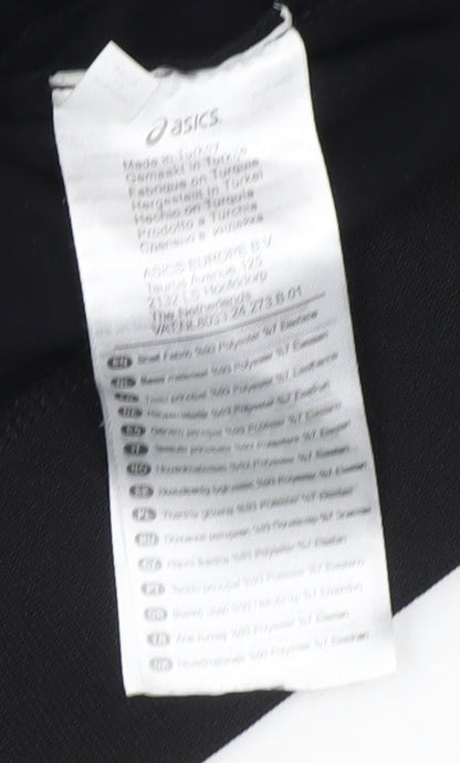 Asics Men's Black Jacket L Stand-Up Collar Casual