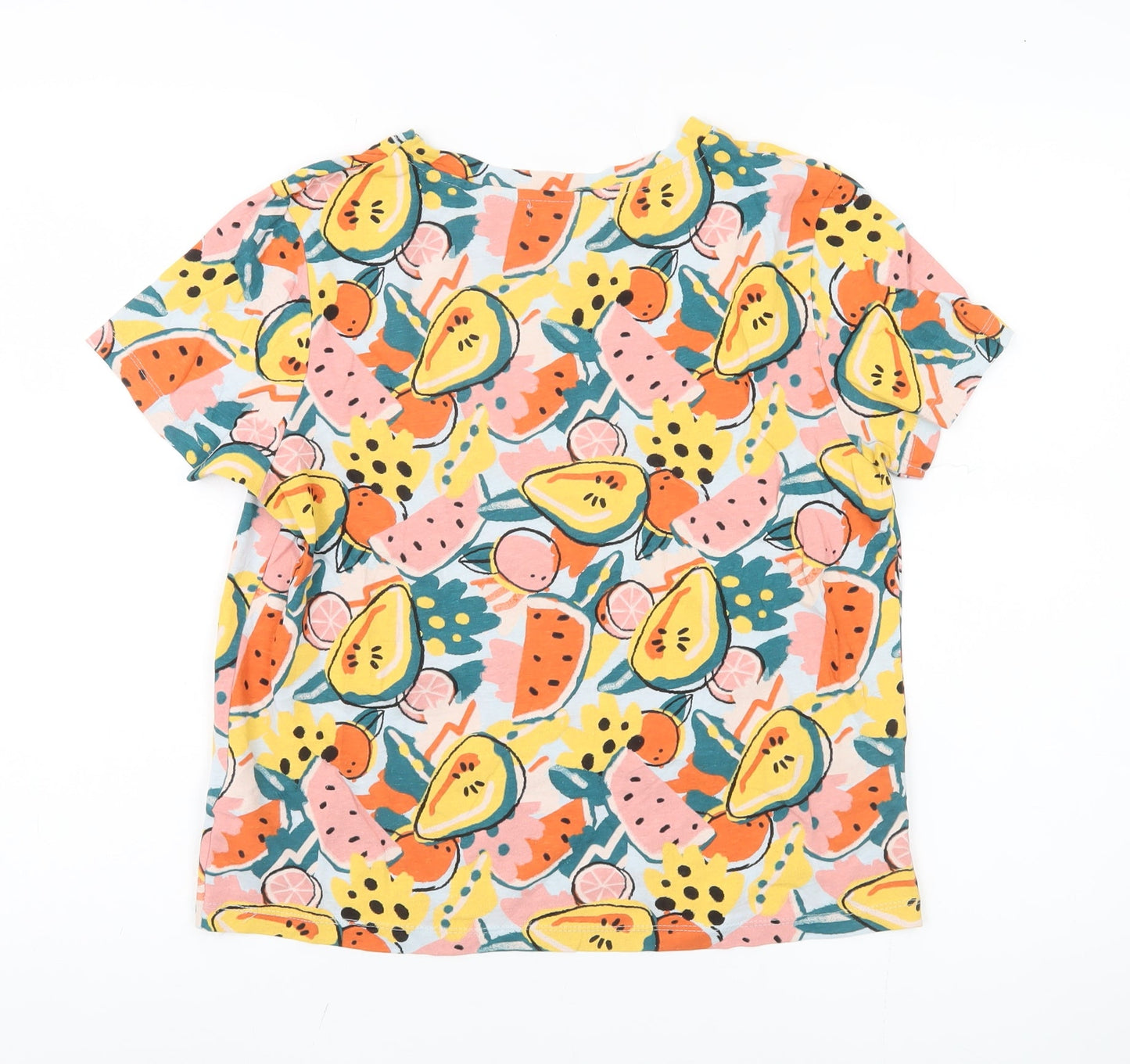 Womens UK Size M Pull & Bear Multicoloured Basic T-Shirt