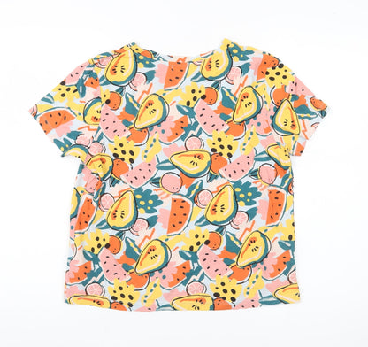 Womens UK Size M Pull & Bear Multicoloured Basic T-Shirt