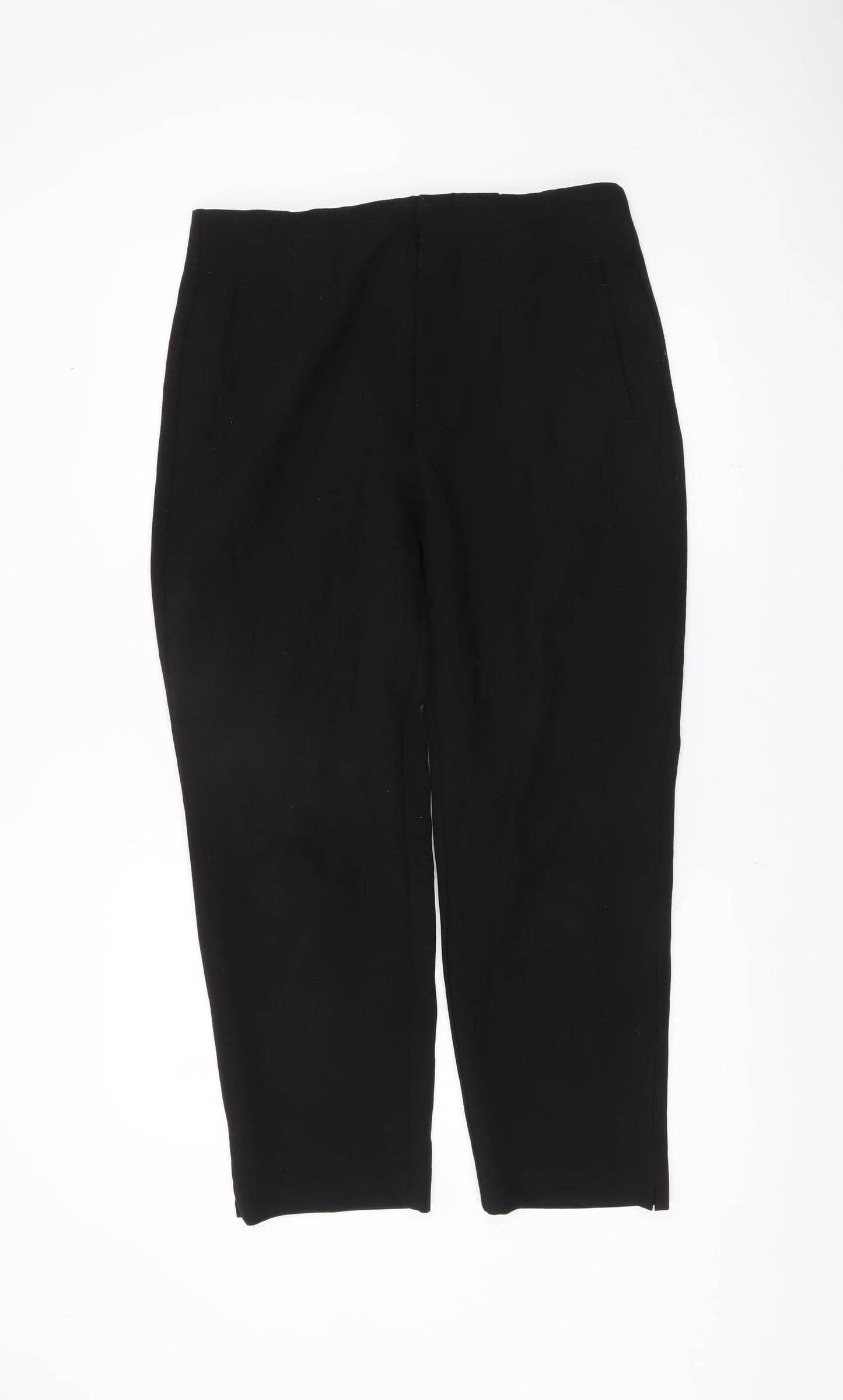 Womens UK Size 14 Stradivarius Regular Fit  Black Trousers