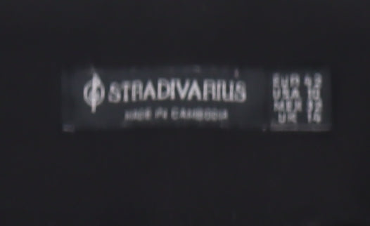 Womens UK Size 14 Stradivarius Regular Fit  Black Trousers