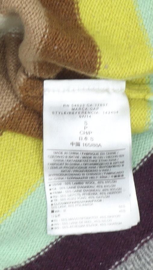 Gap Women's Multicoloured Striped Pullover Jumper S