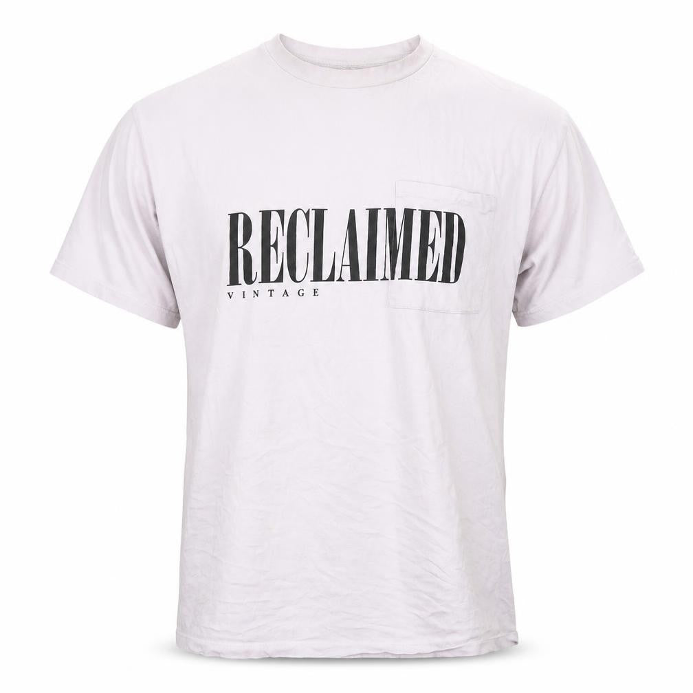Mens UK Size L Reclaimed Vintage White  T-Shirt