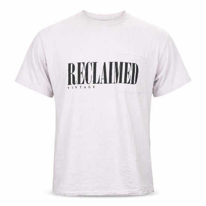Mens UK Size L Reclaimed Vintage White  T-Shirt
