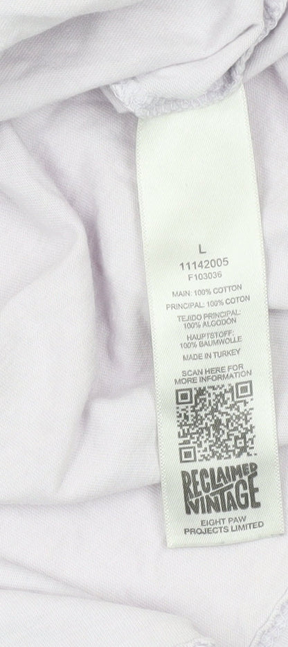 Reclaimed Vintage Men's White L T-Shirt