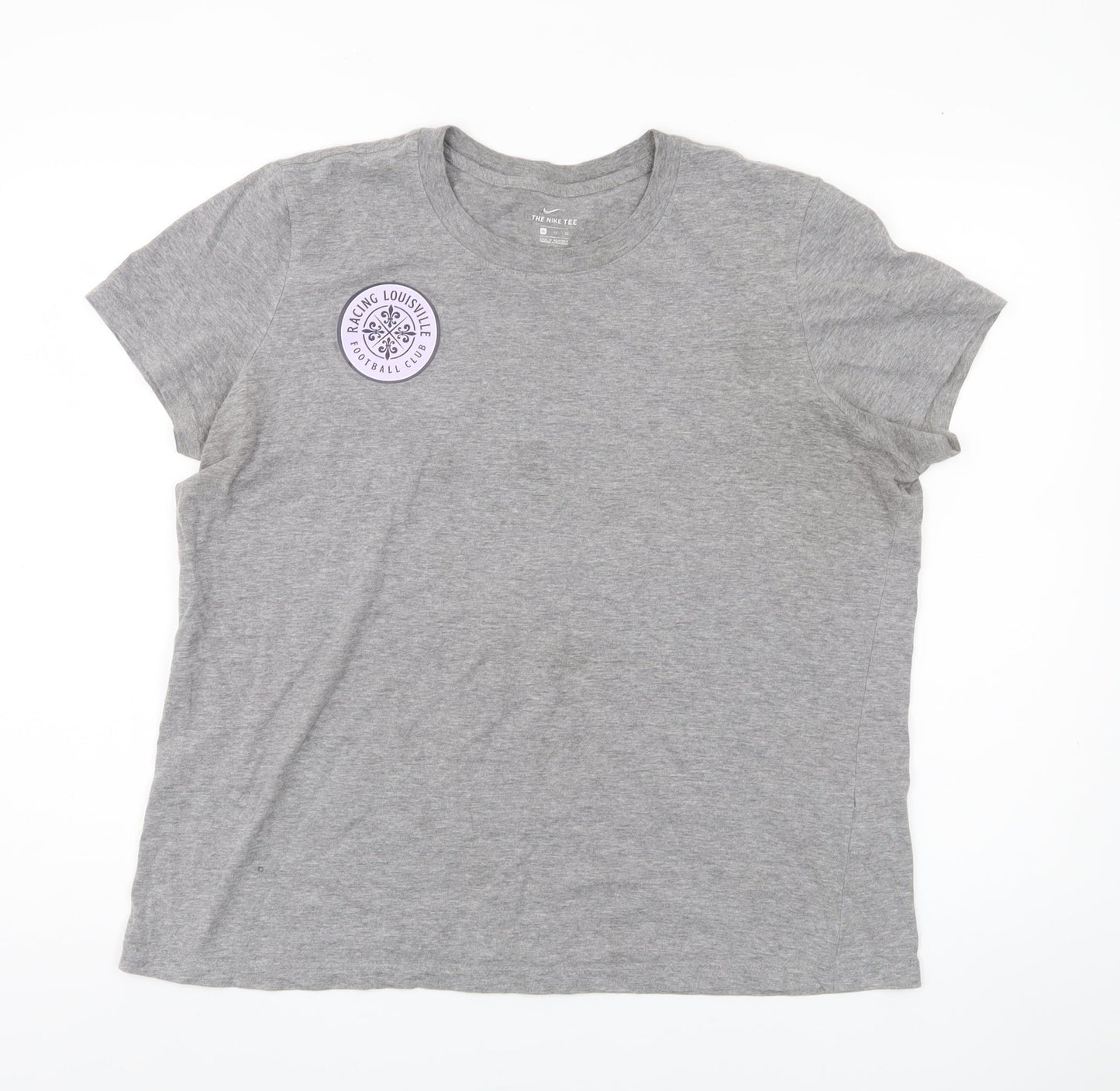 Unisex Adults UK Size XL Nike Grey Jersey T-Shirt