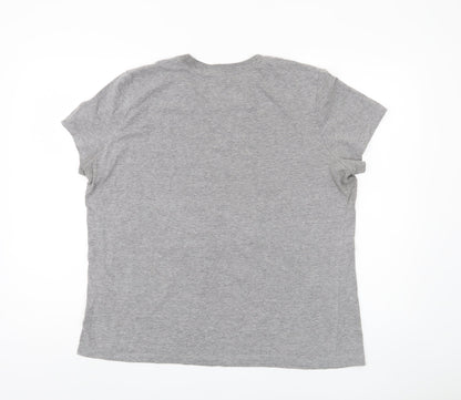 Unisex Adults UK Size XL Nike Grey Jersey T-Shirt